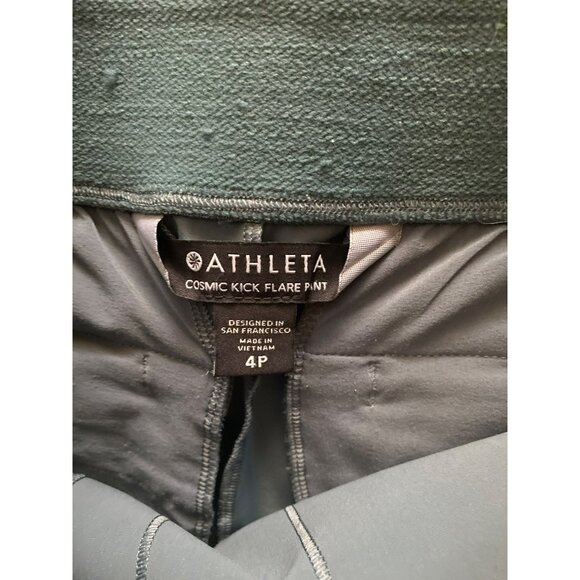Athleta Cosmic Kick Flare Crop Athletic Pants Size 4P - Picture 3 of 8